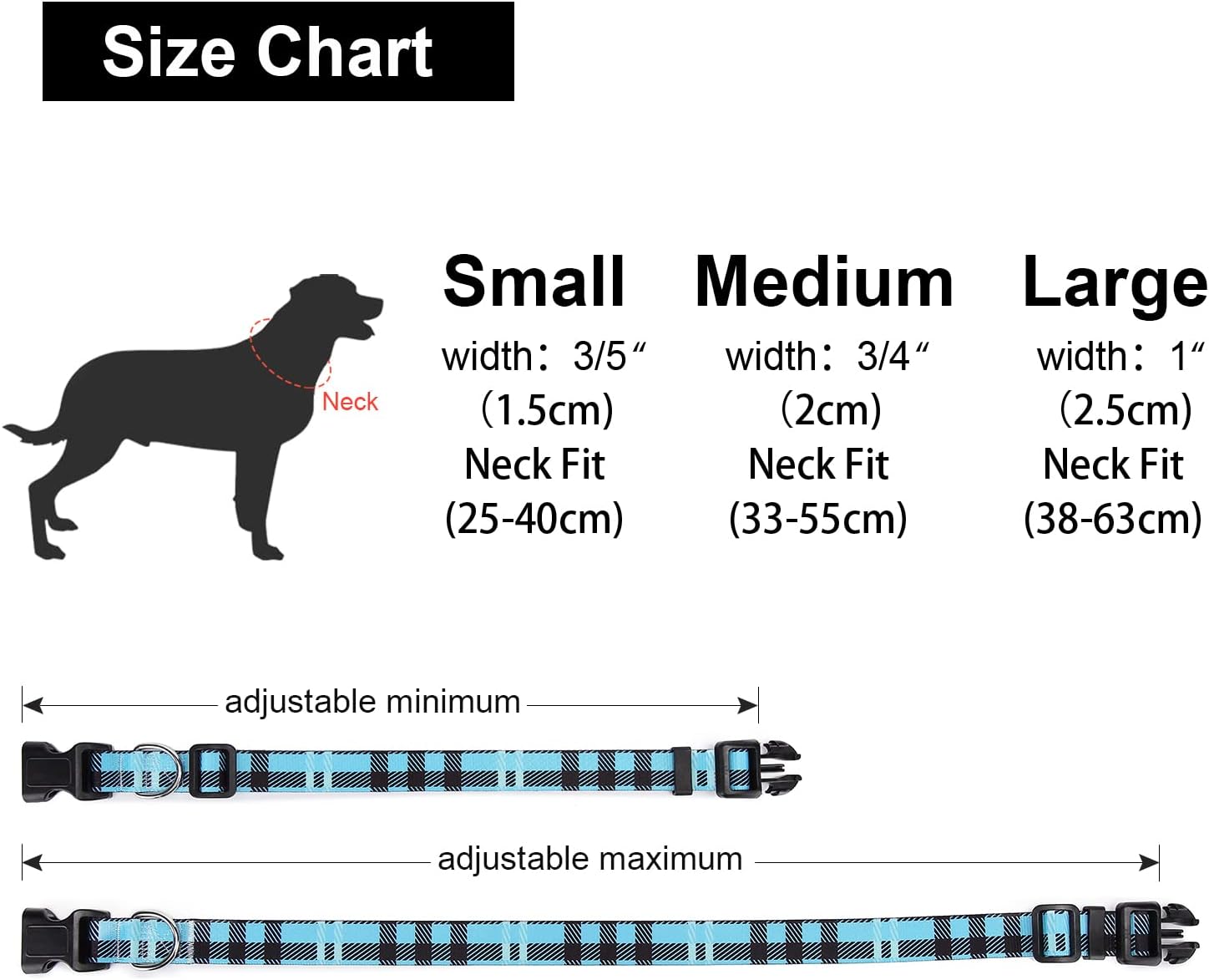 Mercano Collar ajustable para perro, patrones de diseño especial, collar de nailon suave, cómodo y duradero, para perros pequeños, medianos y