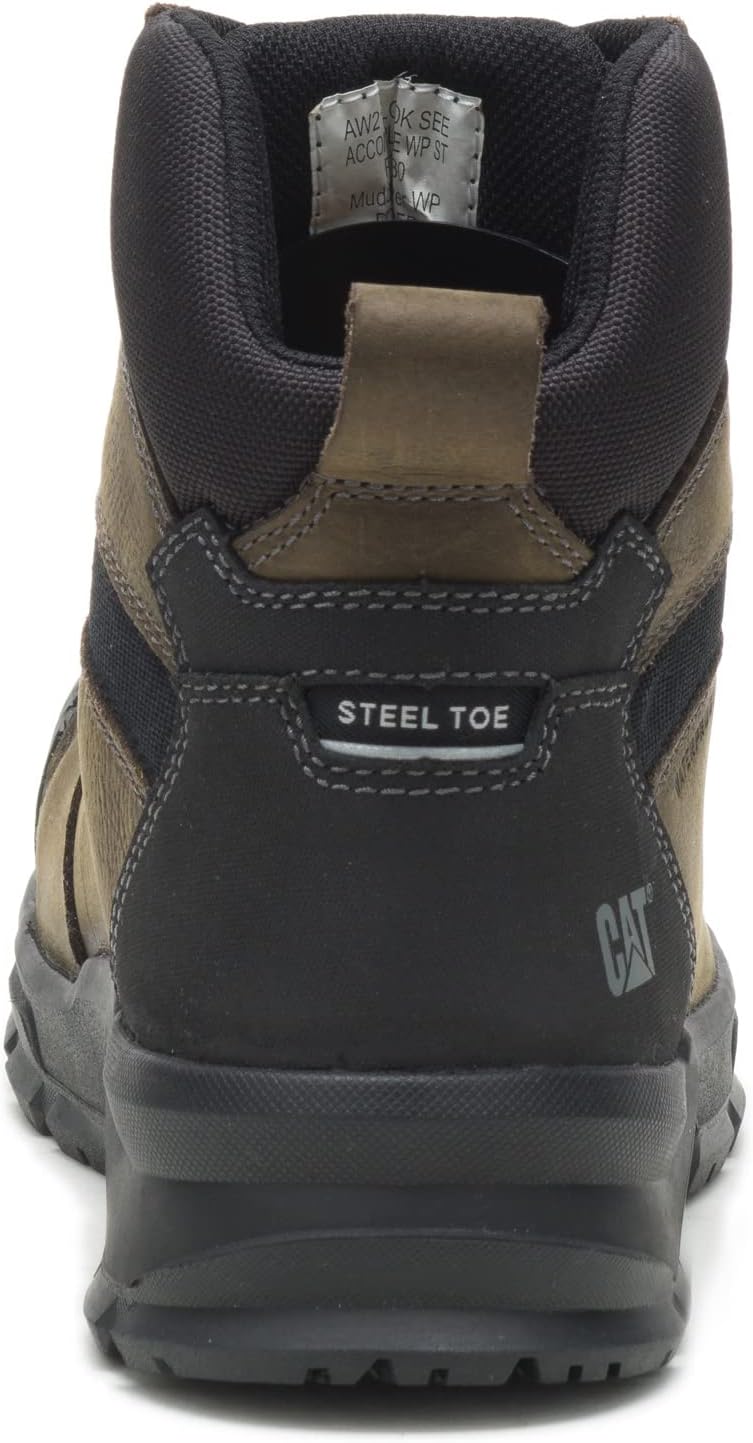 CAT Botas de construcción impermeables Accomplice con punta de acero para hombre