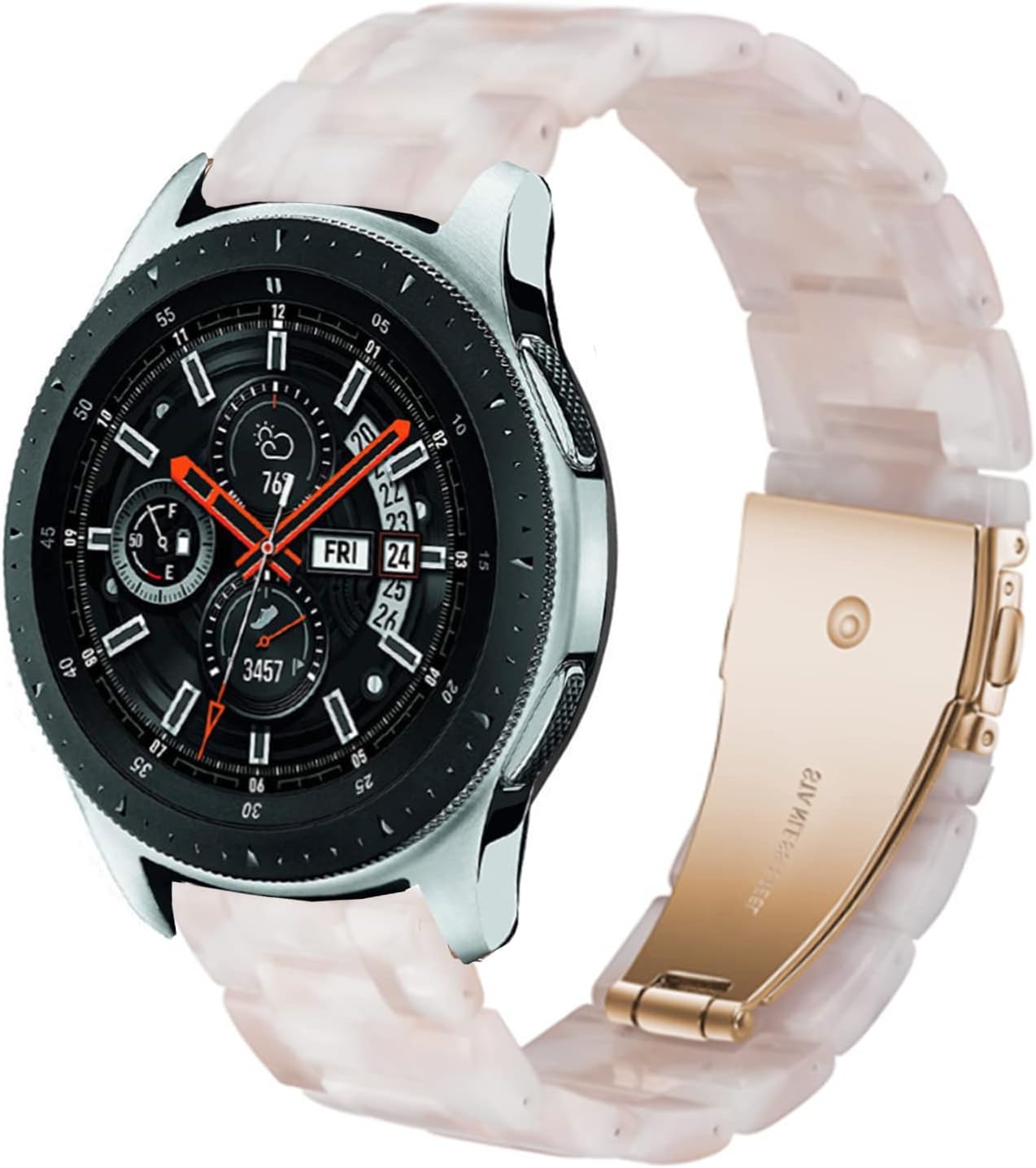 Correas compatibles con Galaxy Watch de 1.81 pulgadas  Galaxy 3 de 1.772 pulgadas (1.772 in), 0.86 pulgadas (0.866 in), correa de resina colorida de