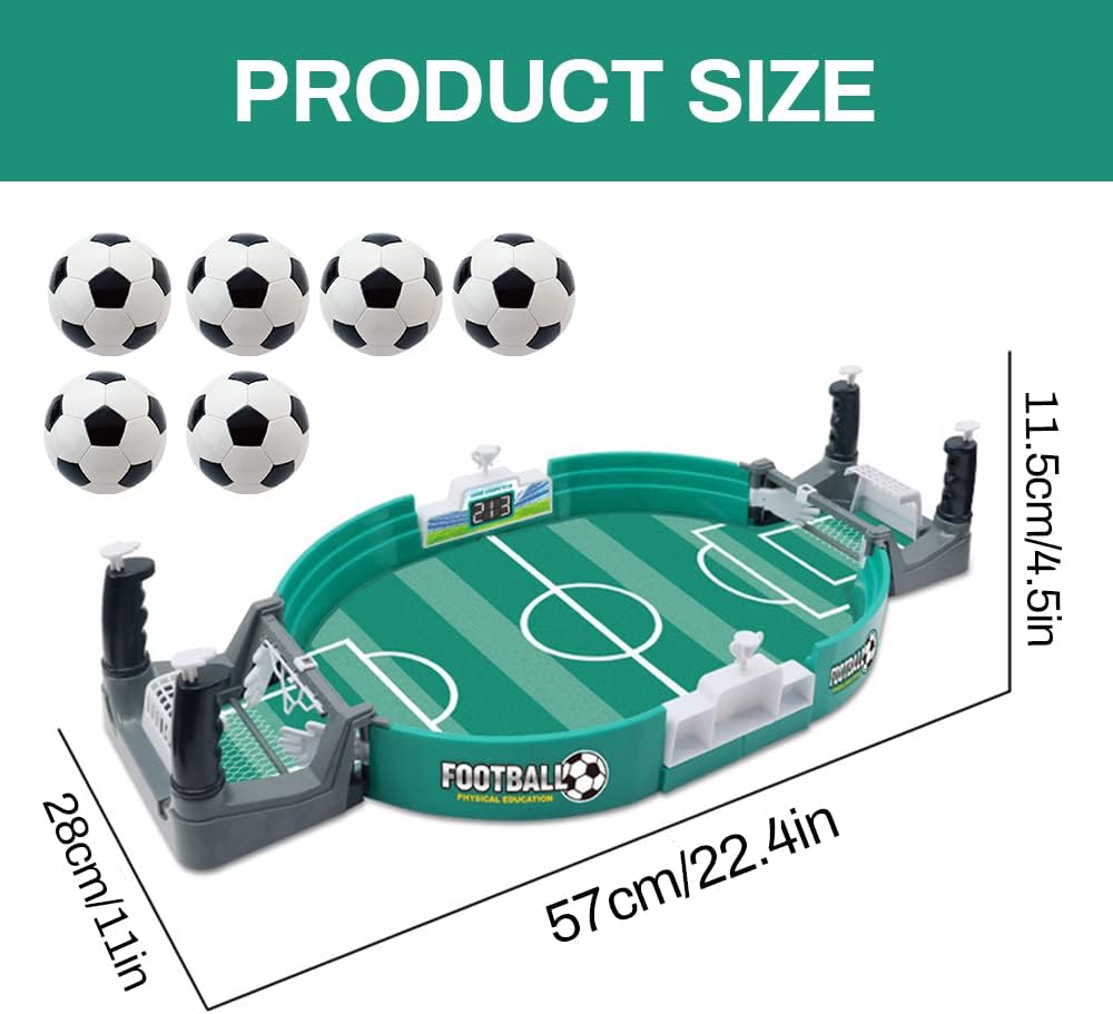 Juego interactivo de mesa de fútbol, mini mesas de futbolín, juego de fútbol de pinball, juego de escritorio interactivo clásico para padres e