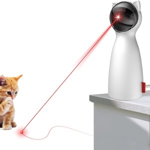 umosis Juguete láser automático para gatos interactivos para gatos de interiorgatitosperros (blanco) umosis Juguete láser automático para gatos interactivos para gatos de interiorgatitosperros (blanco)