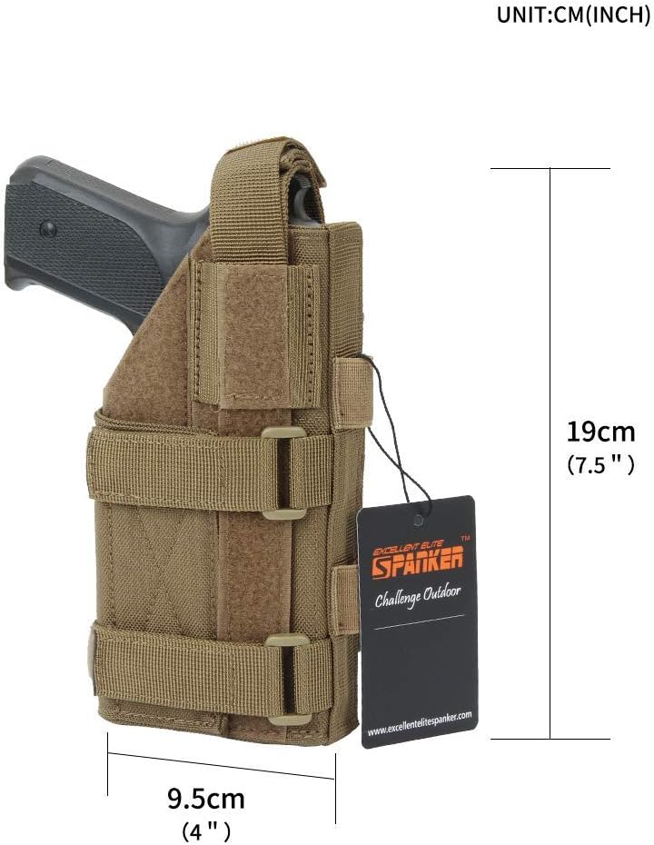 EXCELLENT ELITE SPANKER Pistola universal ajustable táctica abierta superior doble pistola Mag bolsa