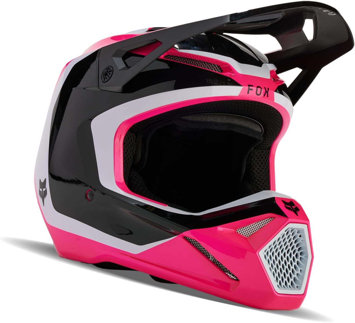 Fox Racing CASCO MOTOCROSS YOUTH V1, NEGROROSA, L