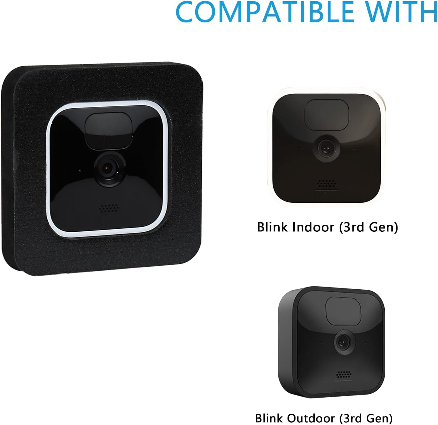 TEKCAM Soporte de ventana compatible con Blink Indoor Blink Outdoor (3 generación), cámara Blink Outdoor 4 (4. generación), paquete de 2 soportes de