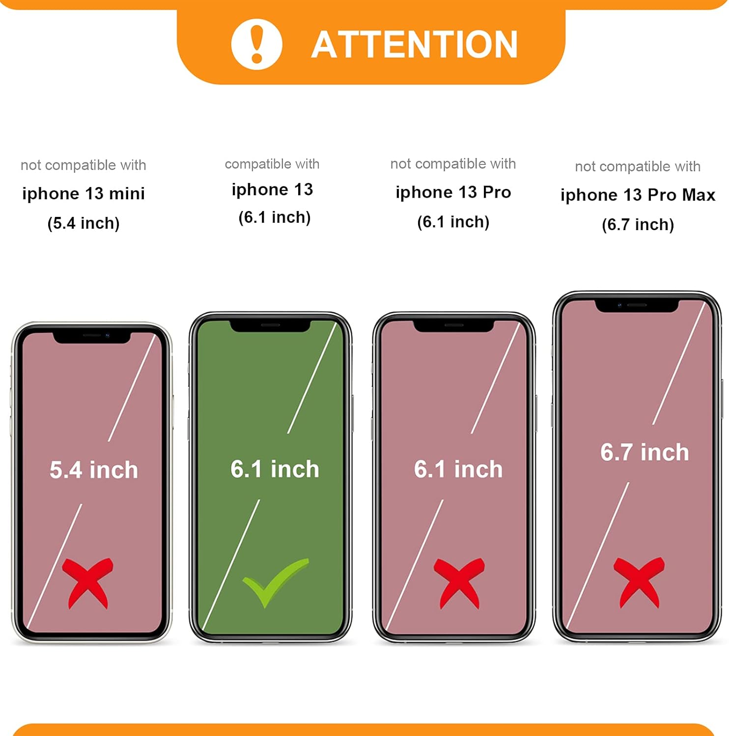 Bocasal Funda tipo cartera desmontable para iPhone 13 con bloqueo RFID, ranuras para tarjetas, soporte de piel sintética de alta calidad, soporte