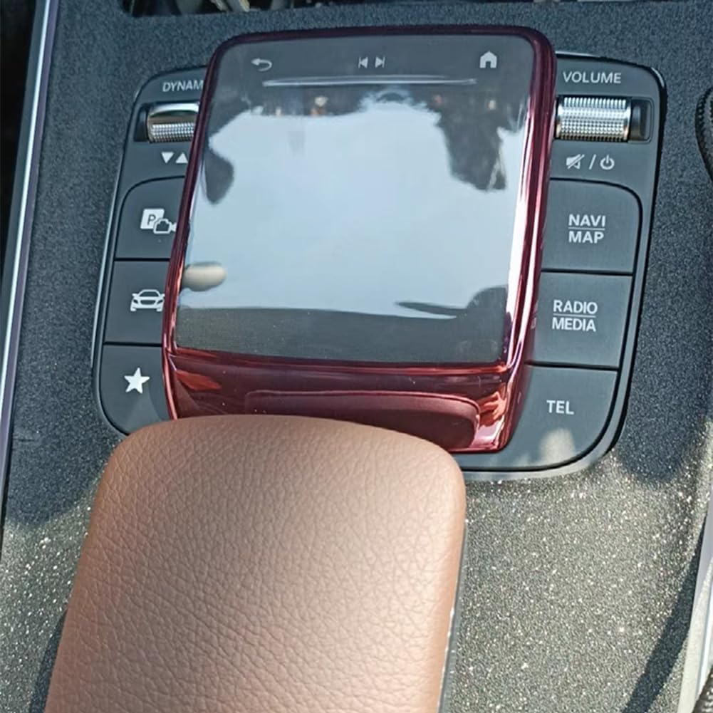 Cubierta protectora para consola central de automóvil, cubierta de controlador de pantalla táctil para Mercedes Benz A B AMG CLA GLE GLS GLB GLA