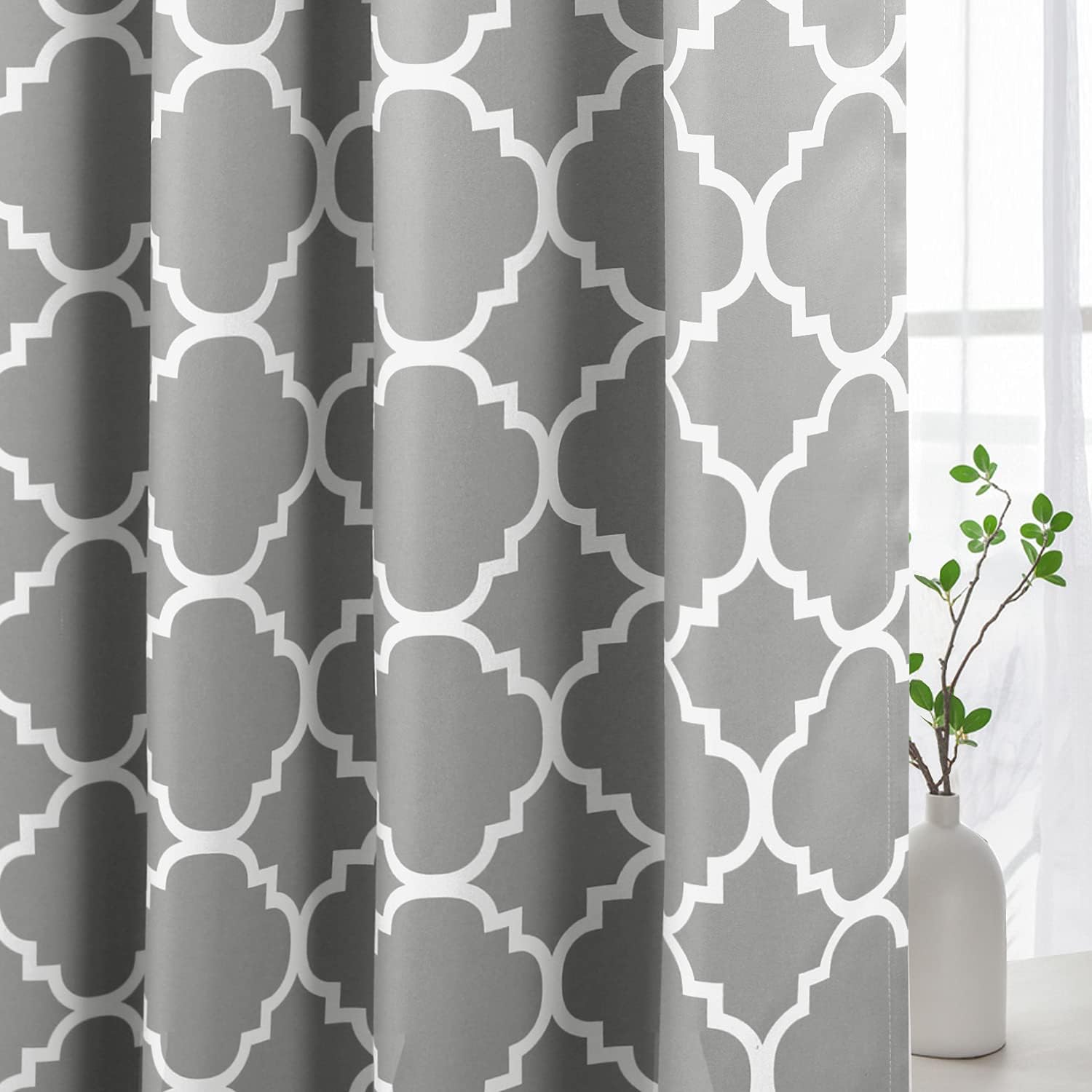 H.VERSAILTEX Cortinas opacas para sala de estardormitorio, con aislamiento térmico y ojales para ahorro de energía, cortinas para ventana (2