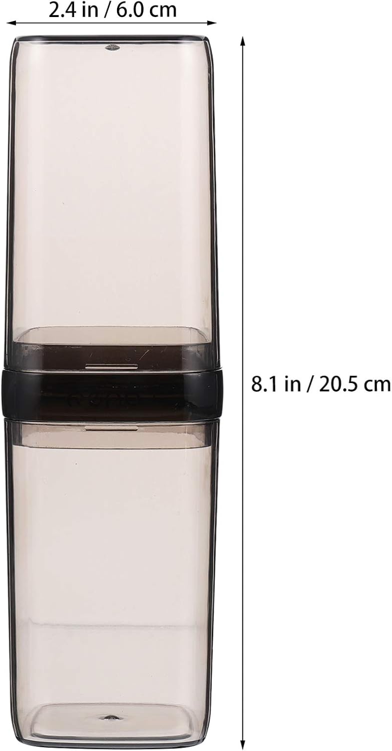 Pasta de dientes Taza de cepillo de dientes para Guardar Cepillo de dientes de viaje Contenedor de plástico Taza de cepillo de dientes portátil de