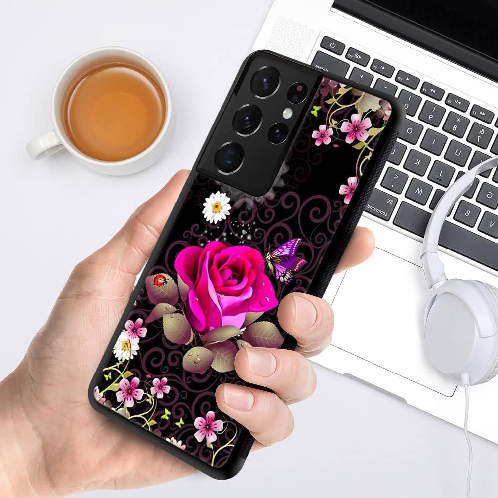 ZHEGAILIAN Funda compatible con Samsung Galaxy S21 Ultra, funda de poliuretano termoplástico suave compatible con Galaxy S21 Ultra de 6.8 pulgadas y