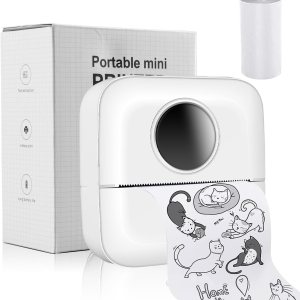 Mini impresora portátil, mini impresora de calcomanías Bluetooth, impresora térmica inteligente sin tinta de bolsillo para iOS y Android, impresora Mini impresora portátil, mini impresora de calcomanías Bluetooth, impresora térmica inteligente sin tinta de bolsillo para iOS y Android, impresora