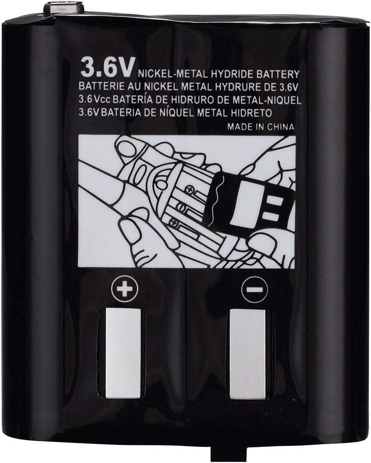 Miady Paquete de 2 baterías recargables de radio bidireccional 3.6V 1000mAh para Talkabout Motorola 53615 KEBT-071A KEBT-071-B KEBT-071-C KEBT-071-D