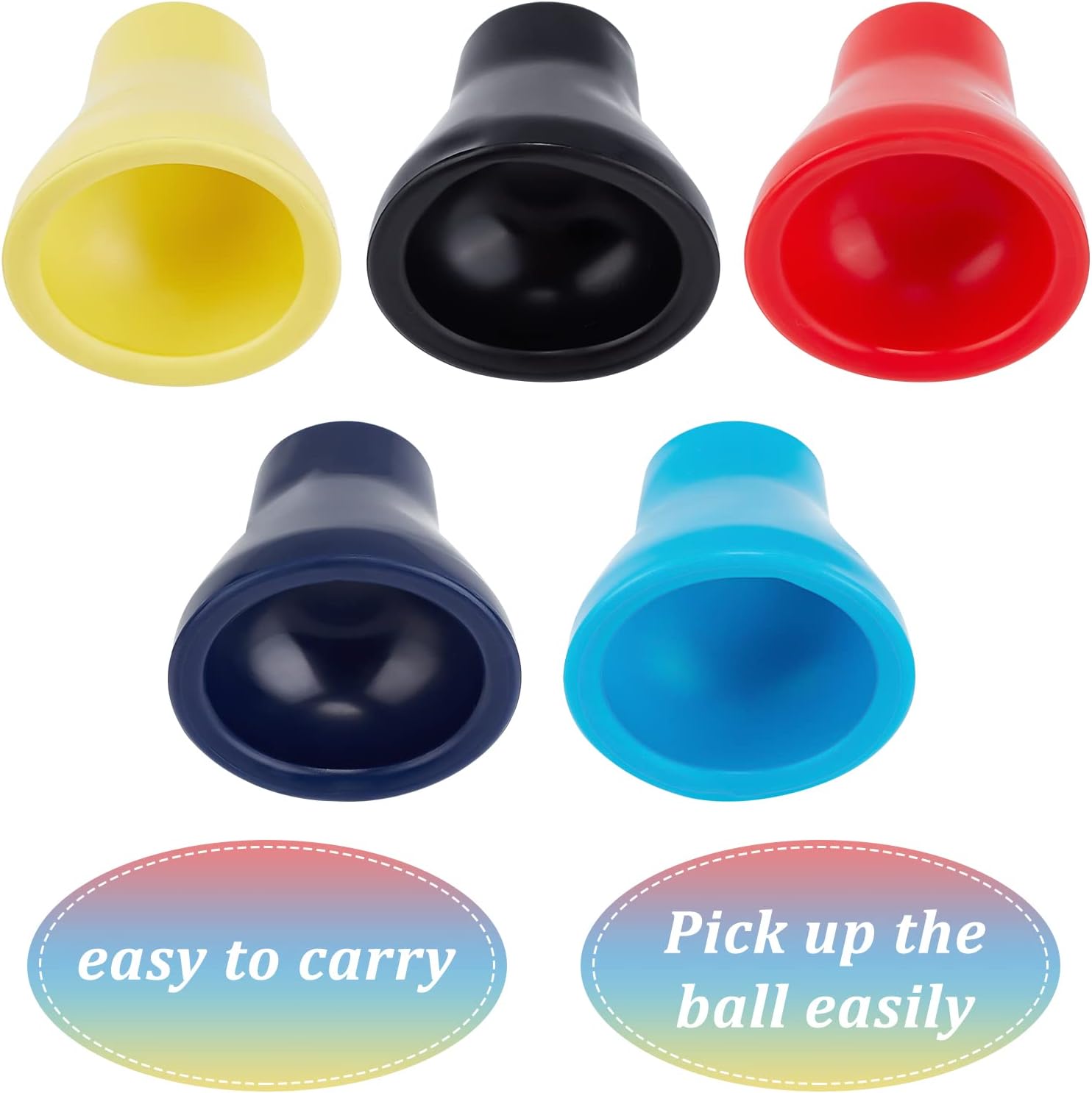 WEBEEDY 10 unidades de recuperador de pelotas de golf, con ventosa, agarrador de bolas de golf, superior para agarres de putter, herramienta de