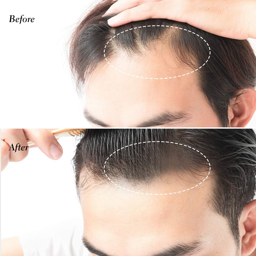 Salmue Fibras capilares para cabello fino, polvo voluminizador de cabello de café, polvo matificante, cobertura de raíces, cobertura de la línea del