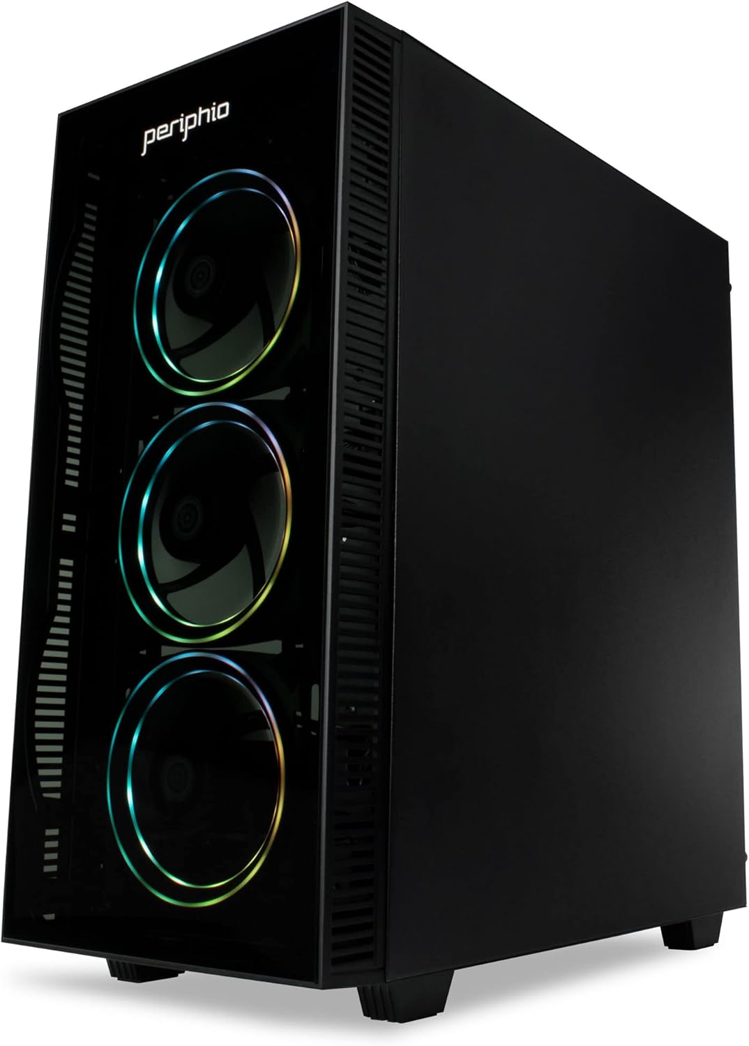 Periphio Ember – Computadora para juegos, RGB, Intel Quad-Core i5, 16 GB de RAM, SSD de 120 GB + 1 TB 7200 RPM HDD, PC para juegos Windows 10,