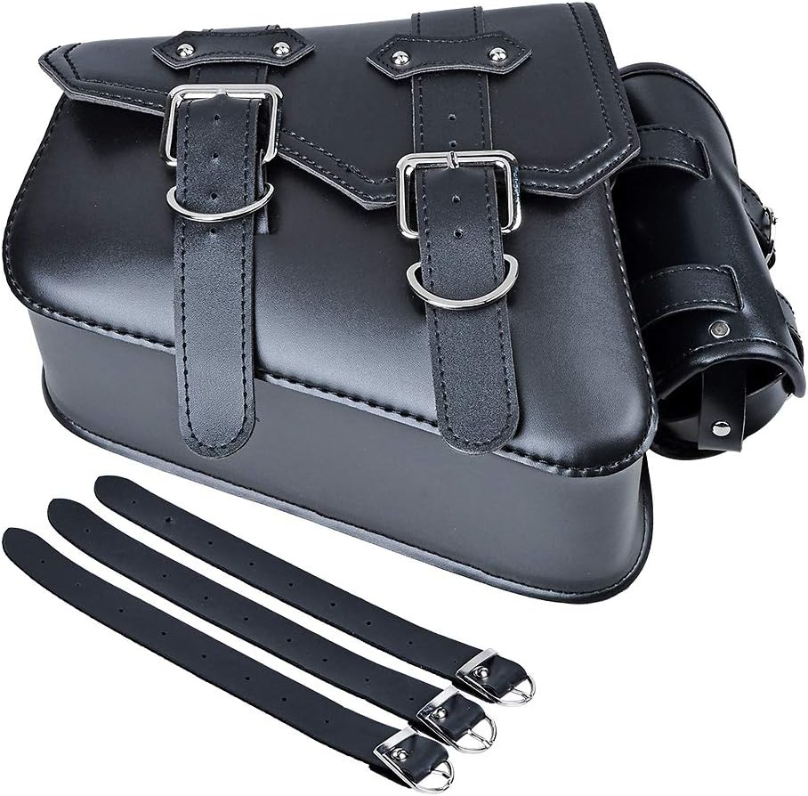 Bolsa de equipaje para asiento monoplaza + correas de montaje para Harley Sportster XL883 XL1200