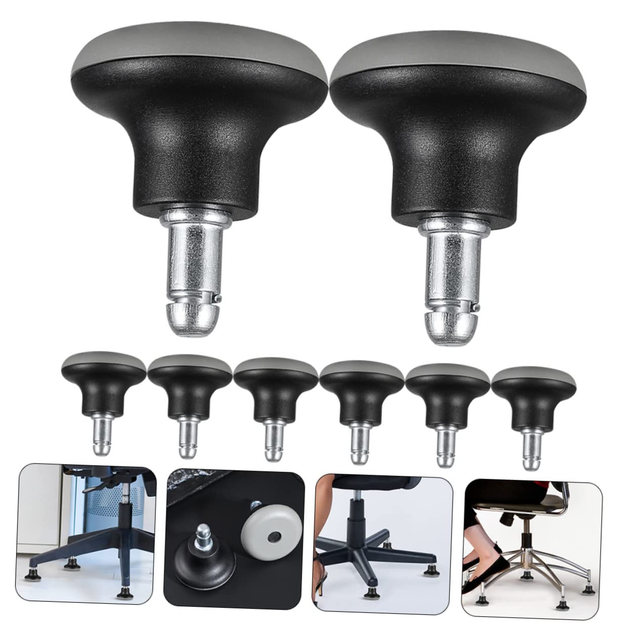 STOBOK 16 Pcs Office Chair Casters Swivel Caster Wheels Furniture Casters Swivel Casters Furniture Wheels Accesorios para Escritorio Swivel Wheel