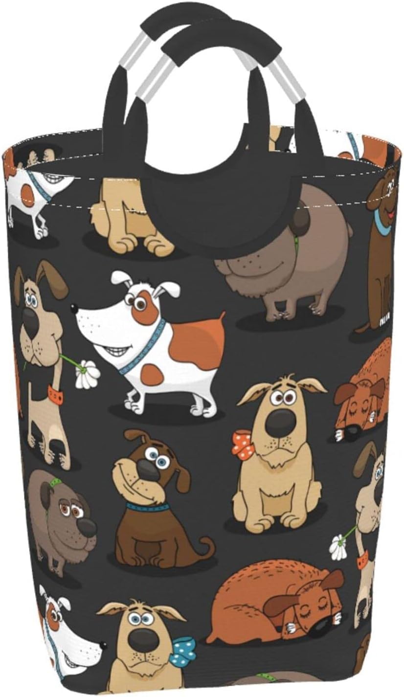 Bukoigo Cesto de ropa sucia grande para perro, impermeable, duradero, cesta de almacenamiento de ropa sucia, bolsa de lavado para mascotas para el