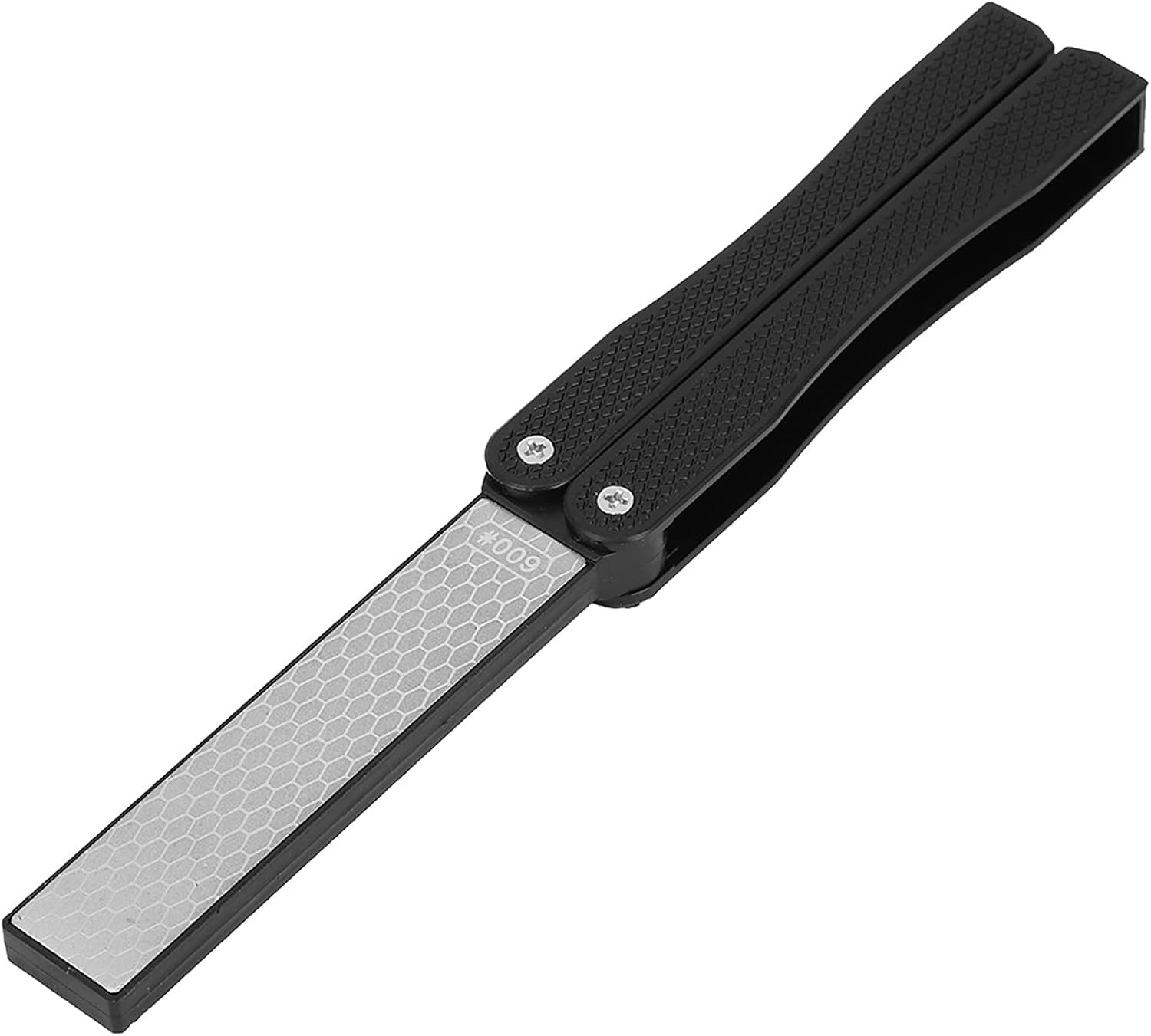Fydun Double Sided Knife Sharpener Portable Folding Portable Slip Knife Sharpener for Men and Women (Black)