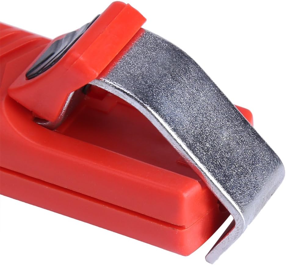 Pelacables, herramienta de corte de pelado de alambre de plástico rojo para 0.315-1.102 in de PVC de goma de cable de extracción precisa de la