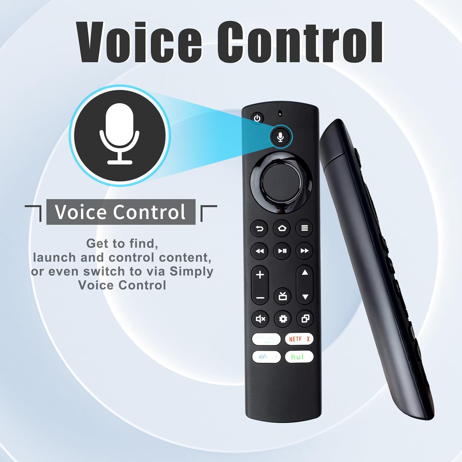 Control remoto de repuesto compatible con todos los televisores inteligentes Insignia, Toshiba Smart TV, Pioneer Smart TV