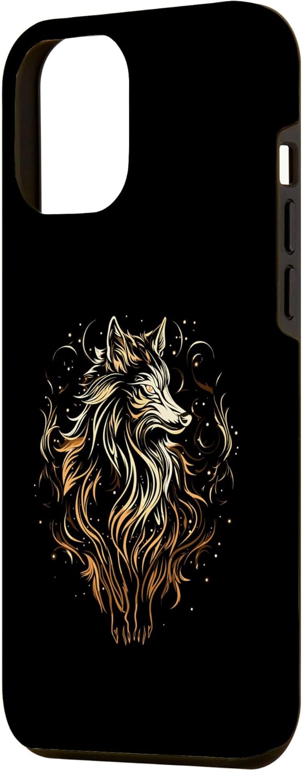 Funda para iPhone 14 Pro Max Fenrir Wolf Viking Orgullo escandinavo Norsemen Odines Wolf