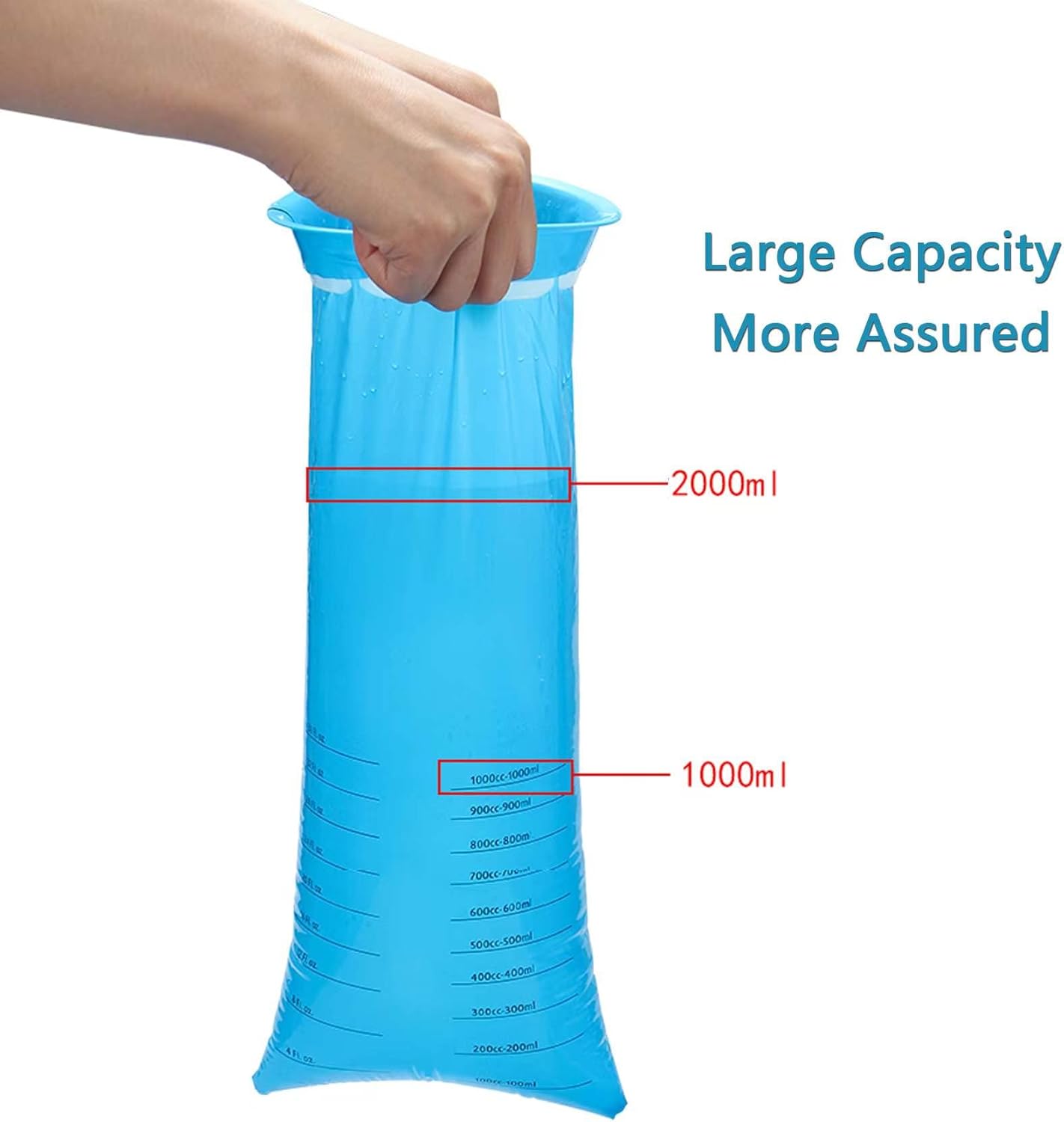 Bolsas de vómito, paquete de 20 bolsas Emesis de 33.8fl oz, resistentes a las fugas, portátiles, bolsas de barf desechables, Puke, vomita, bolsas de