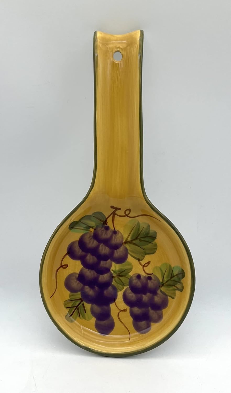 Collection de cerámica pintada a mano Tuscany Grape., SPOON REST