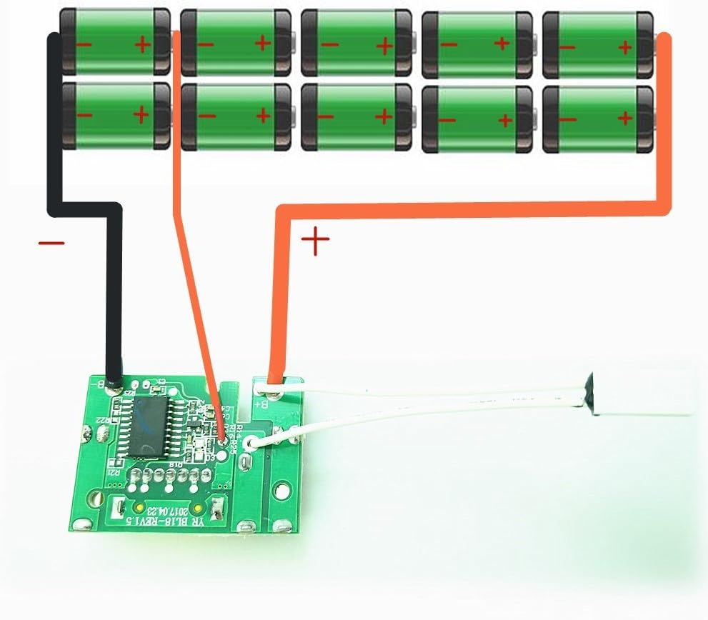 Funda de plástico de repuesto para batería Makita 18V BL1830 BL1840 BL1850 LXT400 PCB Reemplazo de placa de circuito sin celdas incluidas 3A 4A 5A