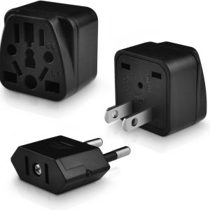 Adaptador de enchufe de Reino Unido a EE. UU., adaptador de viaje Europa AU CN JP Asia Italia Suiza a Estados Unidos y Japón Adaptador de enchufe Adaptador de enchufe de Reino Unido a EE. UU., adaptador de viaje Europa AU CN JP Asia Italia Suiza a Estados Unidos y Japón Adaptador de enchufe