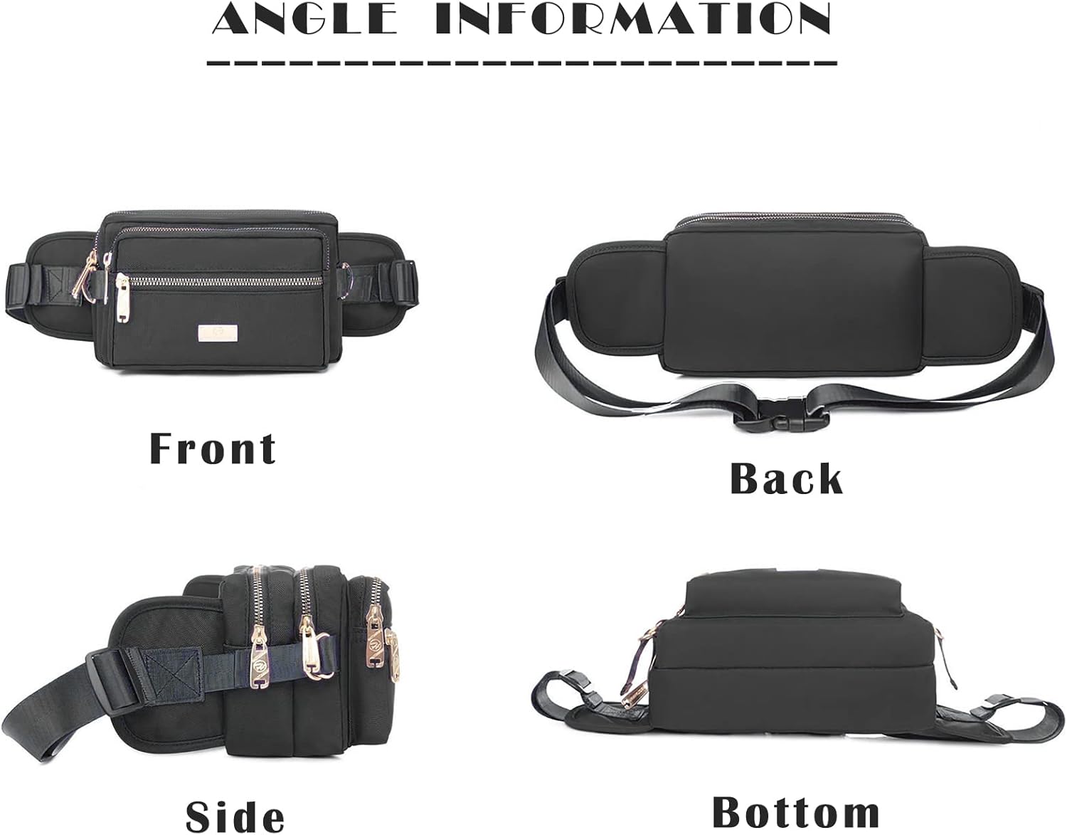 Riñonera extragrande de moda para hombres y mujeres, riñonera impermeable para senderismo, correr, ciclismo, gimnasio, deportes al aire libre, bolsa