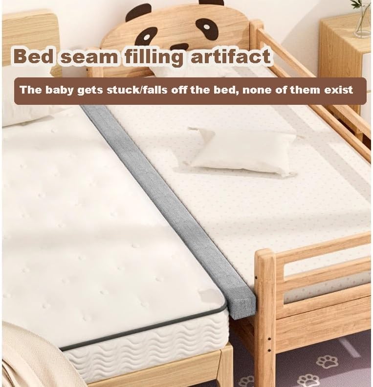 QCLUEU Relleno de espacio para cama, colchón para cama individualdobleKing, esponja 45D de alta densidad, funda extraíble y lavable, relleno
