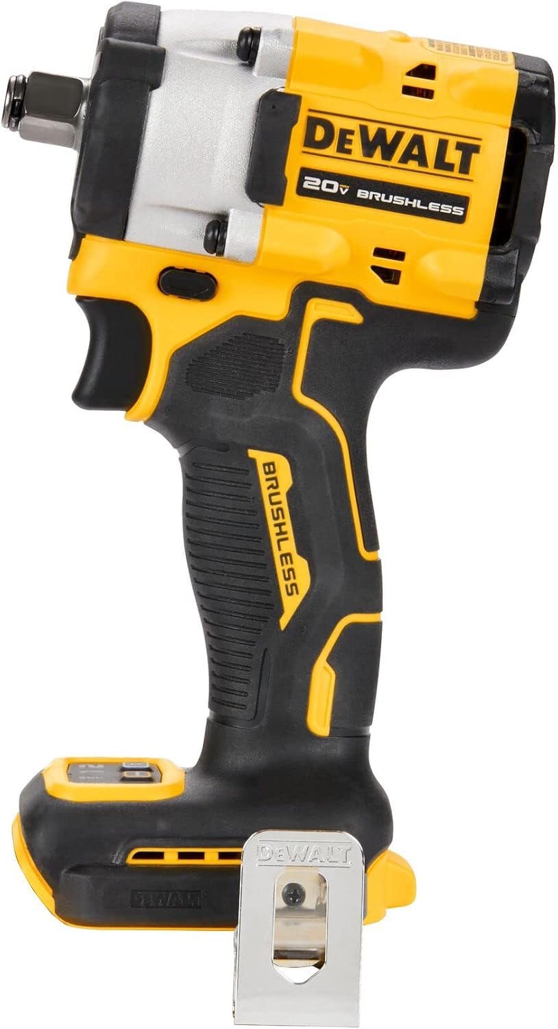 DEWALT ATOMIC 20V MAX* 12 pulg. Llave de impacto inalámbrica con yunque de anillo de cerdo (solo herramienta) (DCF921B)