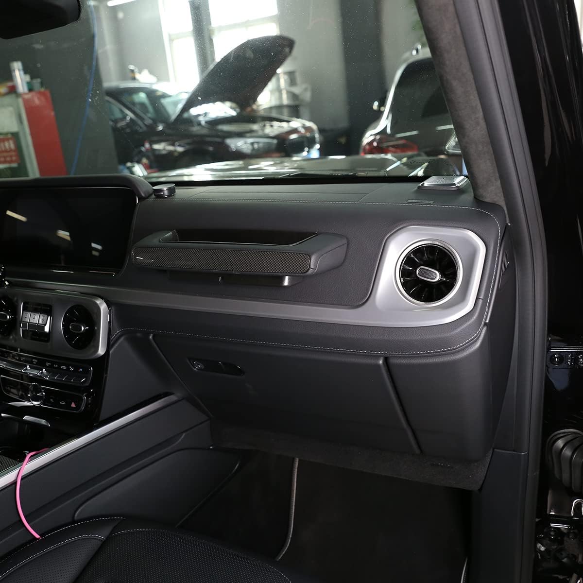 YIWANG Caja de almacenamiento de agarre de copiloto ABS para Mercedes Benz Clase G AMG Wagon Cross Country SUV W463 G350 G400 G500 G55 G63 G65