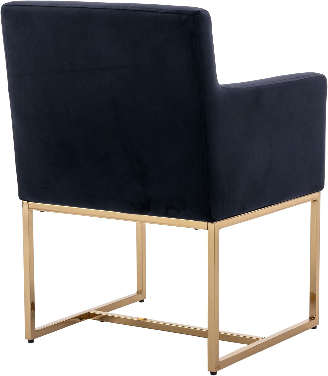 BESTANO – Juego de 2 sillas de comedor tapizadas de terciopelo con reposabrazos, sillones decorativos modernos de mediados de siglo, sillas modernas
