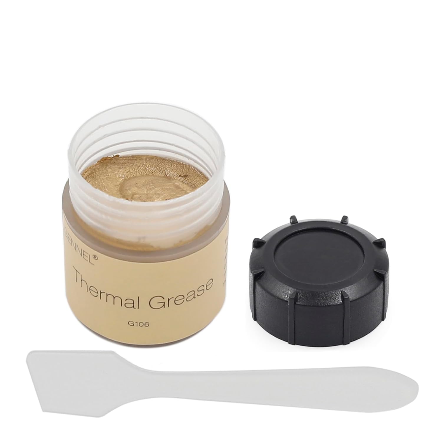 GENNEL G106 – Pasta térmica de oro de 0.71 oz, compuesto de grasa térmica, pasta disipadora de calor para enfriadores de CPU, procesador GPU, PS4