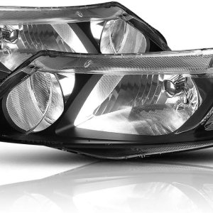 PM PERFORMOTOR Carcasa negra de repuesto compatible con 06-11 Civic Sedan de 4 puertas, PMHL-HCIV4D-0609-OH-BC PM PERFORMOTOR Carcasa negra de repuesto compatible con 06-11 Civic Sedan de 4 puertas, PMHL-HCIV4D-0609-OH-BC