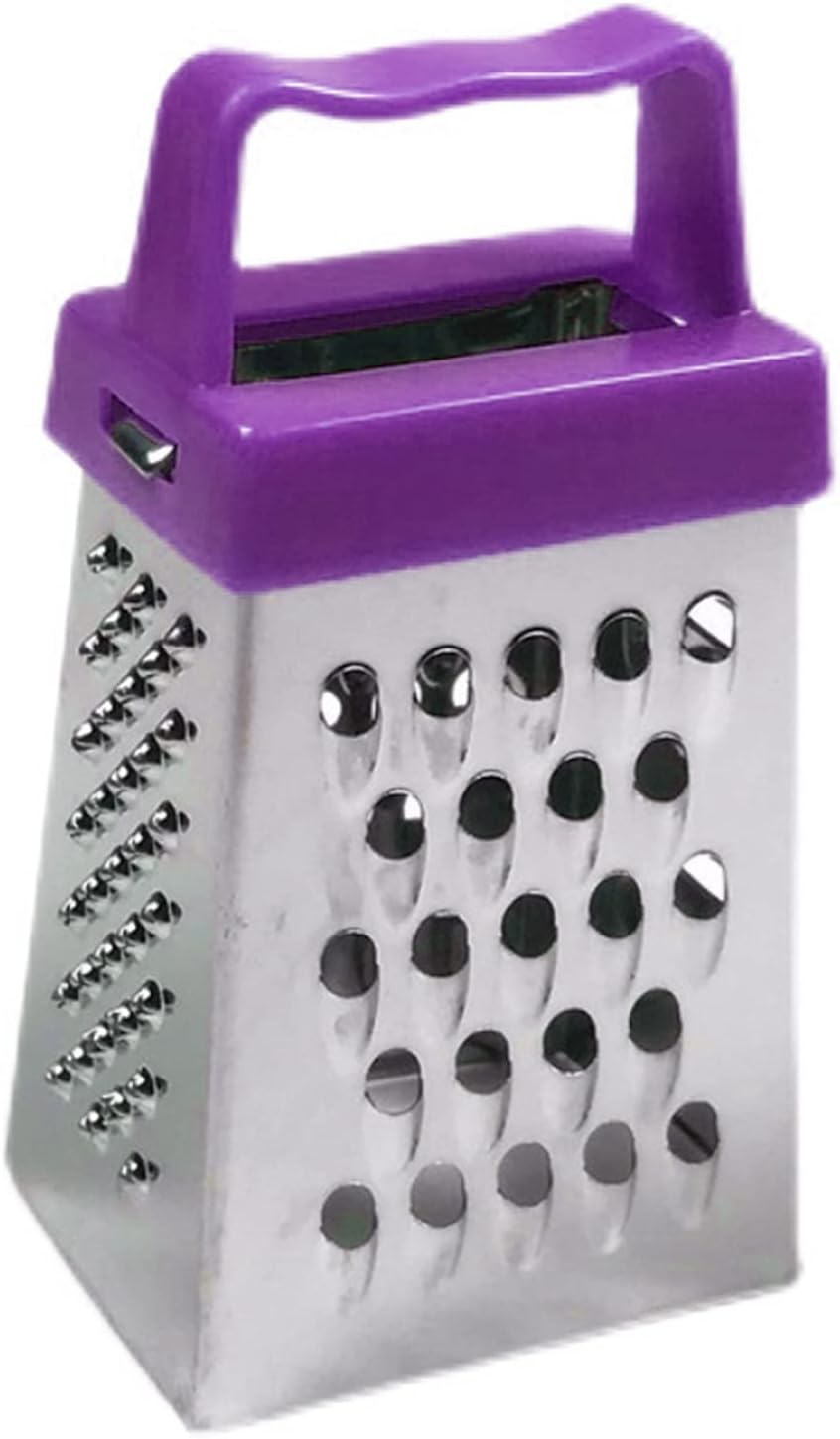 Trituradora de verduras fácil de usar conveniente acero inoxidable resistente a la corrosión Rallador de queso seguro utensilios de cocina púrpura