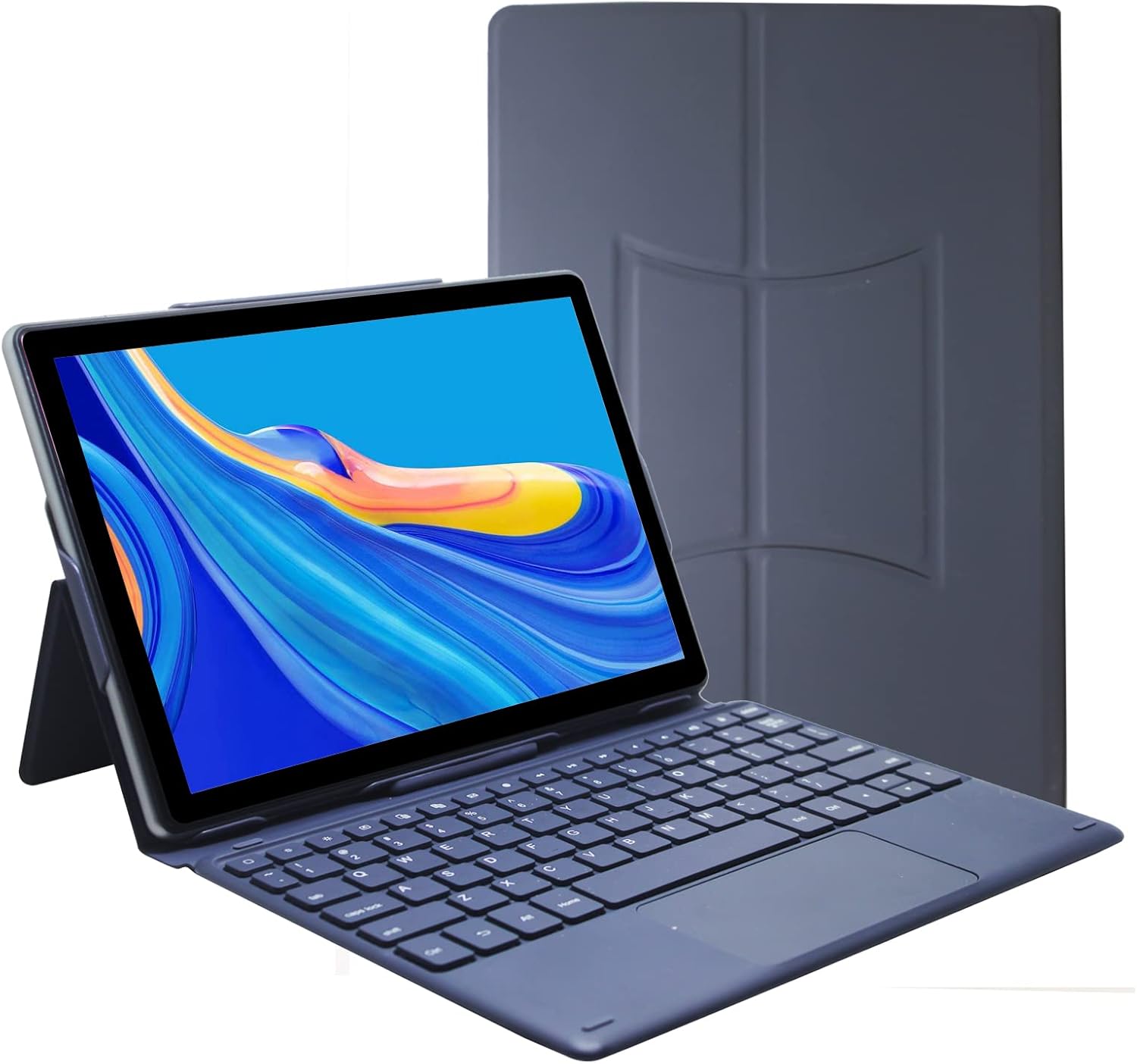 CWOWDEFU Tableta para juegos de 10 pulgadas con teclado Android Tablet Octa Core 64GB 1080p Full HD INCELL pantalla táctil Tablet 2.4G  5G WiFi