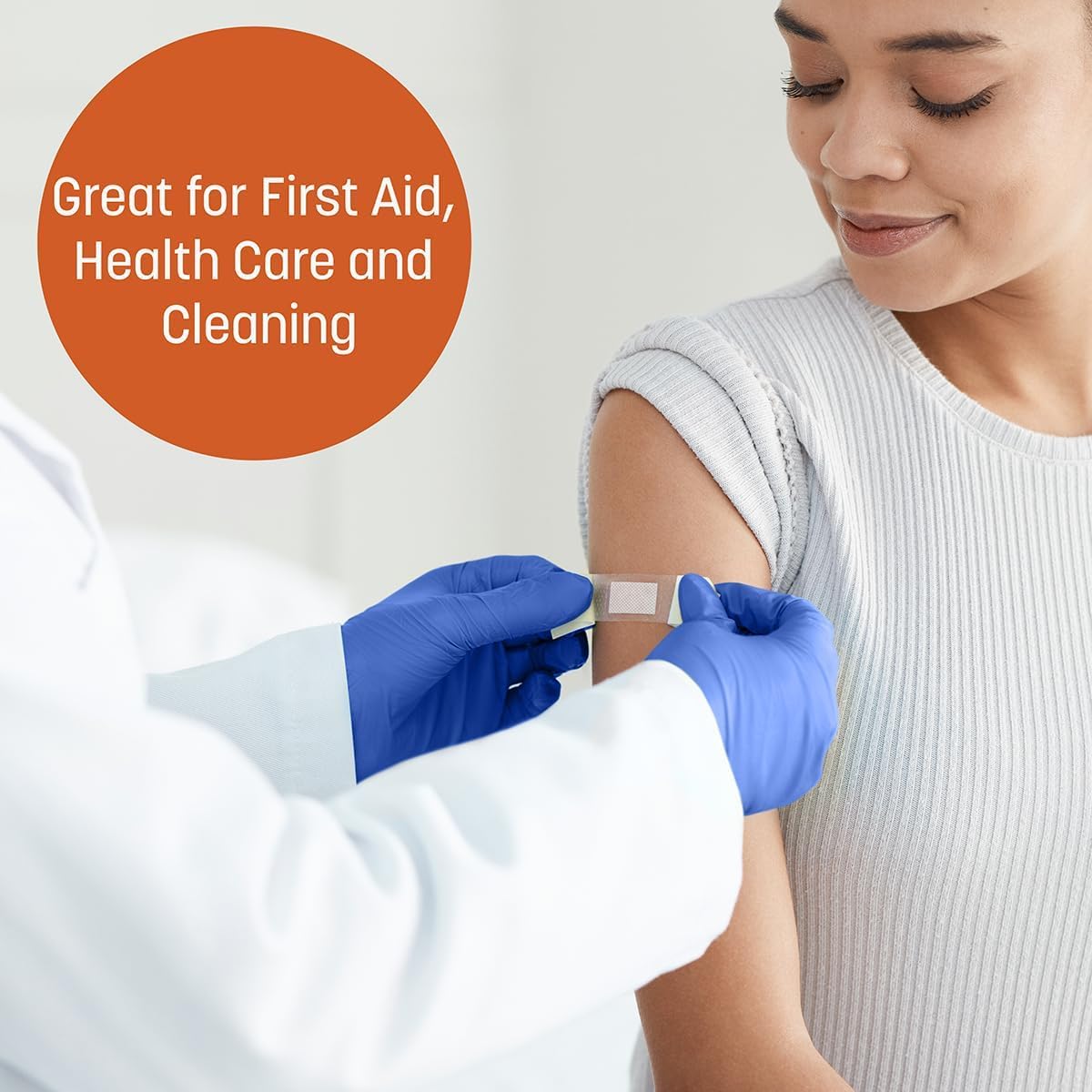 Caring Nitrile Exam Gloves, Powder-Free, Gloves for Medical Use, Cleaning, Food Prep and More