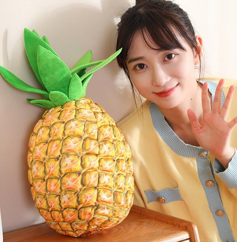 Almohada de fruta de 16 pulgadas Piña Almohada Piña Juguete Relleno Muñeca de Piña