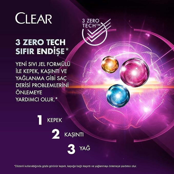CLEAR MUJER CHAMPÚ ANTICASPA Y CAÍDA DE CABELLO Complejo vitamínico de cuidado completo 350 ML-11.8 Fl Oz