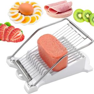 Luncheon Meat Slicer,Stainless Steel Wire Egg Slicer, Cutter for Fruit,Onions, Strawberry Avocado Mango Tomato Banana Tofu Luncheon Meat Slicer,Stainless Steel Wire Egg Slicer, Cutter for Fruit,Onions, Strawberry Avocado Mango Tomato Banana Tofu