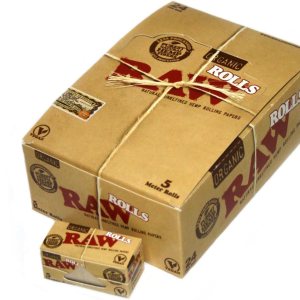 RAW Rollos de papel de liar orgánico natural sin refinar 1 caja – 78.7 x 16.4 ft papeles RAW Rollos de papel de liar orgánico natural sin refinar 1 caja – 78.7 x 16.4 ft papeles