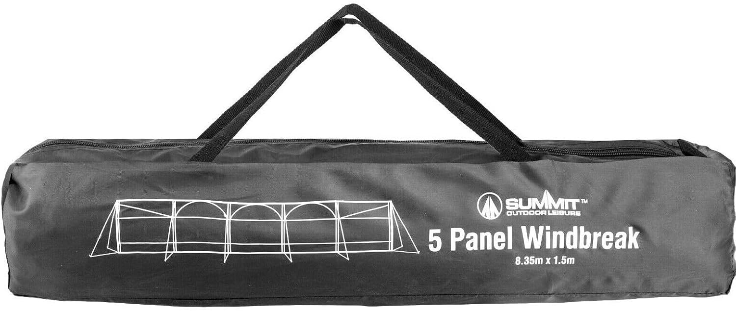 Cortavientos pantalla de privacidad para campamento, 5 paneles para jardín, playa, protección contra el viento, 5 pies de alto x 27.4 pies de largo