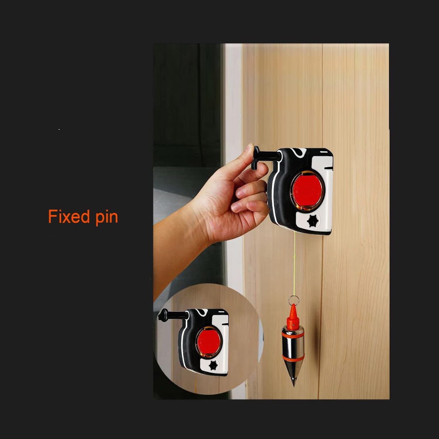 Plumb Bob Setter, Plumb Bob Setter magnético Plumb-Rite con cable de retroceso automático de 14.8 ft Bob estabilizador rápido