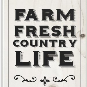 The Stupell Home Decor Collection – Placa de pared con tipografía de estilo Farm Fresh Country Life en blanco y negro, 13 x 19 pulgadas, multicolor The Stupell Home Decor Collection – Placa de pared con tipografía de estilo Farm Fresh Country Life en blanco y negro, 13 x 19 pulgadas, multicolor