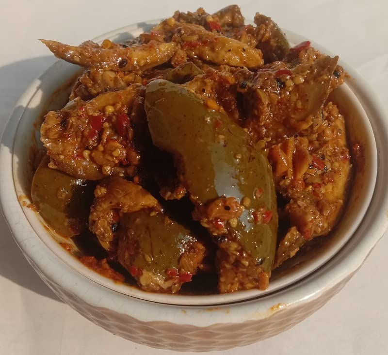 Mother Special Mango Pickle Mango Fresco CaseroAam Ka Aachar (400G) – Receta de la madre  Pepinillo orgánico del norte de la India  Pepinillo de