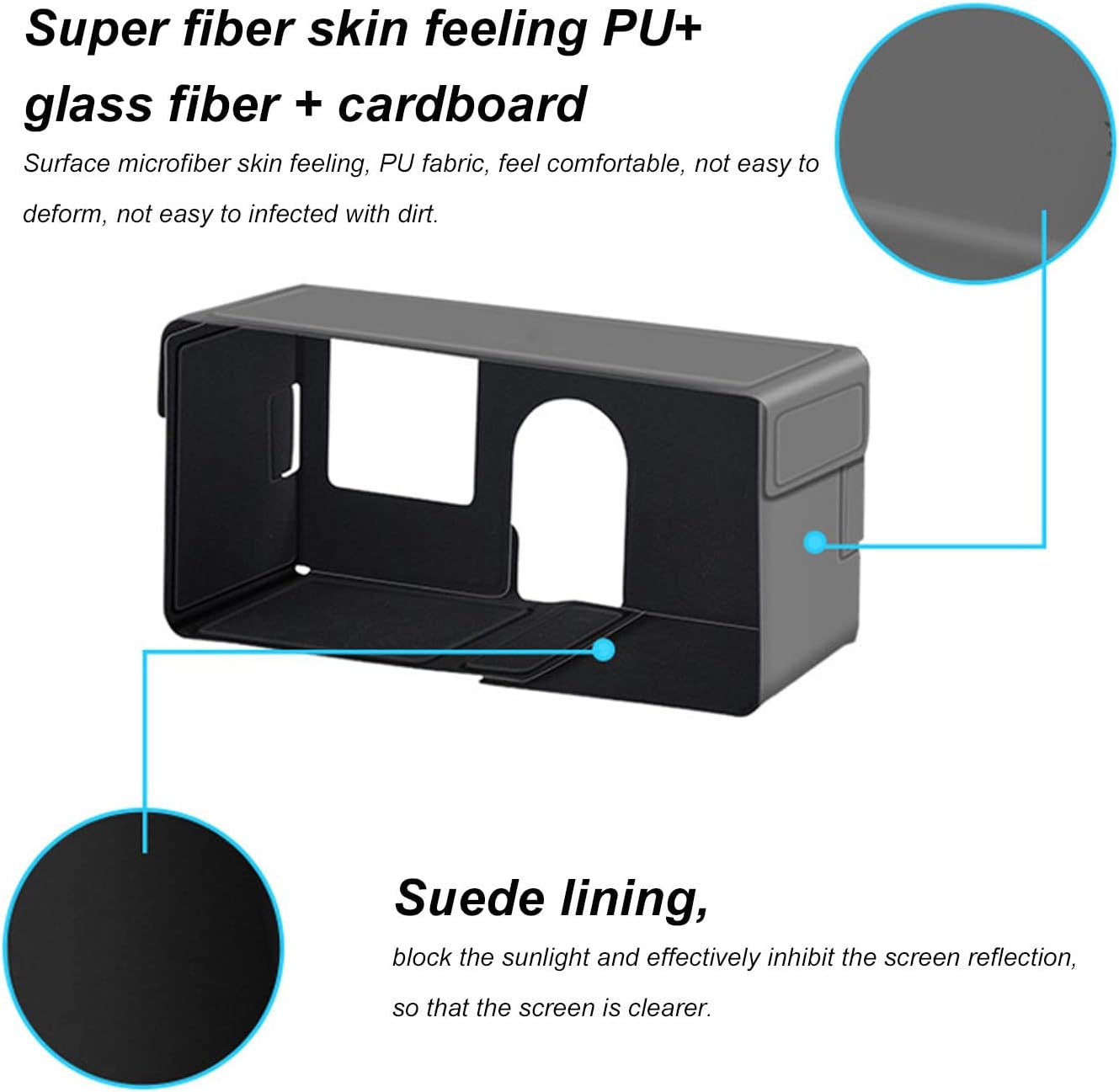 Teléfono móvil Sun Hood para DJI OM5 cardán estabilizador, paraguas portátil del teléfono para DJI OM4 SE
