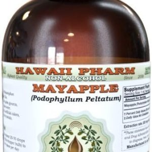 HawaiiPharm Mayapple – Extracto líquido sin alcohol, mayapple orgánica (Podophyllum peltatum) glicerita de raíz seca, 2 onzas HawaiiPharm Mayapple – Extracto líquido sin alcohol, mayapple orgánica (Podophyllum peltatum) glicerita de raíz seca, 2 onzas