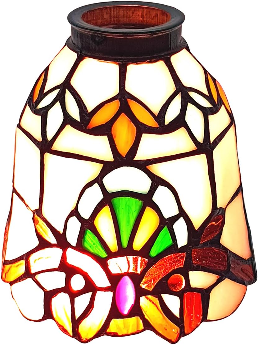 Pantalla de lámpara estilo Tiffany solamente, lámpara de araña y pantalla de repuesto para lámpara de pared, NAD06001, estilo barroco, chimenea de